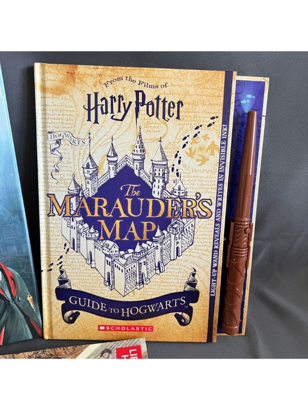 Harry Potter Scholastic 3-Book Set: Wand Chooses Wizard Marauders Map History Of - Picture 2 of 5